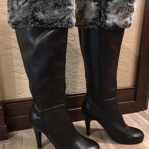 Soft genuine leather black Staccato boots